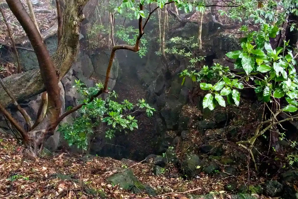 EN INSTÖRTAD LAVATUNNEL SOM NU SER UT SOM ETT STENDIKE