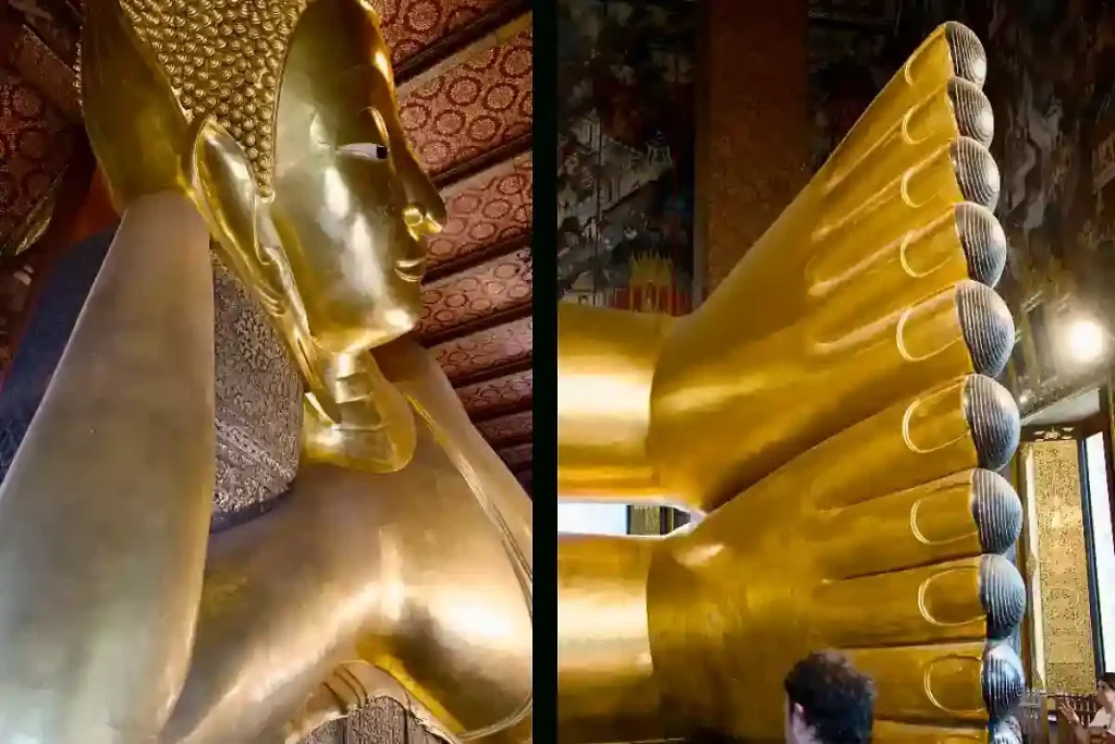 LIGGANDE BUDDHA, HUVUD OCH FÖTTER.